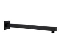 vidaXL Shower Support Arm Square Stainless Steel 201 Black 40cm Stability Bar