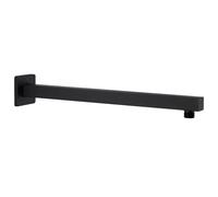 vidaXL Shower Support Arm Square Stainless Steel 201 Black 40cm Stability Bar