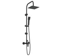 vidaXL Shower System Black Stainless Steel 21 x 48 x 112 cm