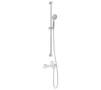 vidaXL Shower System Set, Chrome, 100 cm, Stainless Steel Shower System, Round Shower, Wall Mounted, Water-Saving, Rust-Resistant, Indoor