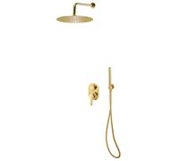 vidaXL Shower System Stainless Steel 201 Gold Bathroom Bathtub Shower Set
