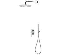 vidaXL Shower System Stainless Steel 201 Silver