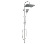 vidaXL Shower System with Shower Head Chrome Stainless Steel