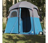 vidaXL Shower Tent 2-Person Blue Waterproof UK