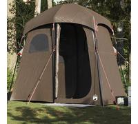 vidaXL Shower Tent 2-Person Brown Waterproof