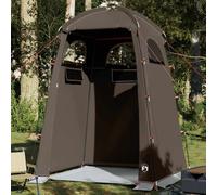 vidaXL Shower Tent Brown Waterproof UK