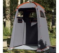 vidaXL Shower Tent Grey and Orange Waterproof