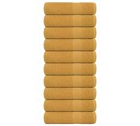 vidaXL Shower Towels 10 pcs Gold 70x140 cm 360 gsm 100% Cotton towel