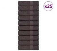 Shower Towels 25 pcs Anthracite 70x140 cm 360 gsm 100% Cotton