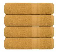 vidaXL Shower Towels 4 pcs Gold 70x140 cm 360 gsm 100% Cotton towel