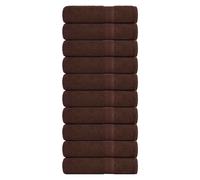vidaXL Shower Towels "FROGN" 10 pcs Brown 70x140 cm 360 gsm