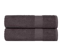 vidaXL Shower Towels "FROGN" 2 pcs Anthracite 70x140 cm 360 gsm