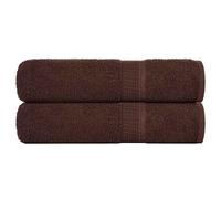vidaXL 2 x Brown Shower Towels 70 x 140 cm 360 g/m 100% Cotton