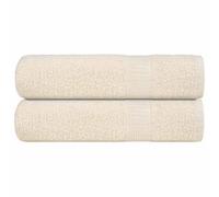 vidaXL Shower Towels "FROGN" 2 pcs Cream 70x140 cm 360 gsm