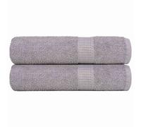 vidaXL Shower Towels "FROGN" 2 pcs Grey 70x140 cm 360 gsm