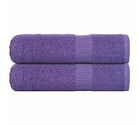 vidaXL Shower Towels "FROGN" 2 pcs Purple 70x140 cm 360 gsm