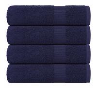 vidaXL Shower Towels "FROGN" 4 pcs Navy Blue 70x140 cm 360 gsm