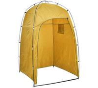 vidaXL Shower WC Changing Tent Yellow Moveable Toilet Privacy Shelter Outdoor