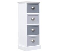 vidaXL Side Cabinet 35x30x90 cm Paulownia Wood