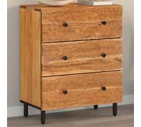 vidaXL Side Cabinet Storage Cabinet Cupboard Side Board Solid Wood Acacia