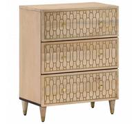 Vidaxl Side Cabinet 60X33X75 Cm Solid Wood Mango