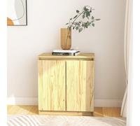 Vidaxl Side Cabinet 60X36X65 Cm Solid Wood Pine, Brown