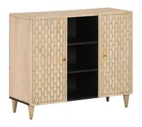Side Cabinet Solid Wood Mango Sideboard Cabinet Kitchen Storage Cabinet vidaXL