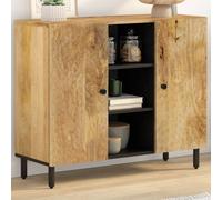 vidaXL Side Cabinet 90x33x75 cm Solid Wood Mango