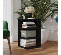 vidaXL Side Cabinet Black Engineered Wood Indoor Furniture Storage Cabinet