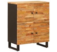 vidaXL Side Cabinet Brown 60 x 33 x 75 cm Solid Mango Wood, Living Room Storage