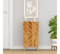 vidaXL Side Cabinet Brown and Black 40x33.5x75 cm Solid Wood Mango