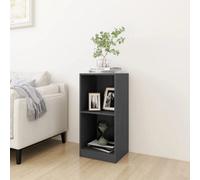 Vidaxl Side Cabinet Grey 35.5X33.5X76 Cm Solid Pinewood