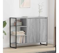 vidaXL Side Cabinet Grey Sonoma 96.5 x 30 x 75 cm Engineered Wood