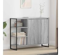 vidaXL Side Cabinet Grey Sonoma 96.5 x 30 x 75 cm Engineered Wood