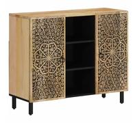vidaXL Side Cabinet Home Storage Cabinet Cupboard Sideboard Solid Wood Mango