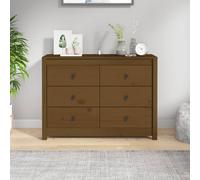 (Honey brown, 100 x 40 x 72 cm) vidaXL Side Cabinet Side Table Storage Cupboard Sideboard Solid Wood Pine