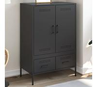 vidaXL Side Cabinet Storage Highboard Sideboard Cupboard Cold-rolled Steel