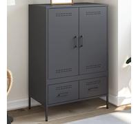 vidaXL Side Cabinet Storage Highboard Sideboard Cupboard Cold-rolled Steel