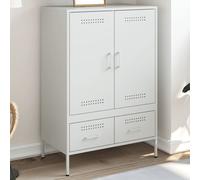 vidaXL Side Cabinet Storage Highboard Sideboard Cupboard Cold-rolled Steel