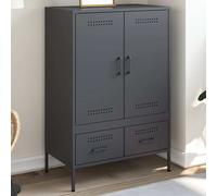 vidaXL Side Cabinet Storage Highboard Sideboard Cupboard Cold-rolled Steel