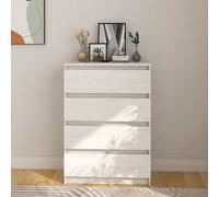 vidaXL Side Cabinet White 60x36x84 cm Solid Pinewood