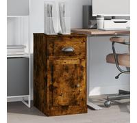 vidaXL Side Cabinet with Drawer Smoked Oak 40x50x75 cm Engineered Wood