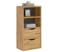 vidaXL Side Cabinet with Drawers ODDA 40x24x79 cm Solid Wood Pine