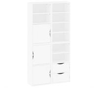 vidaXL Side Cabinets 4 pcs "ODDA" White 40x24x79 cm Solid Wood Pine cabinet