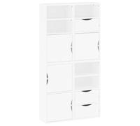 vidaXL Side Cabinets 4 pcs "ODDA" White 40x24x79 cm Solid Wood Pine cabinet