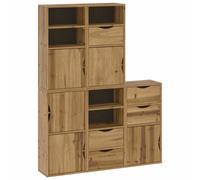 vidaXL Side Cabinets 5 pcs "ODDA" 40x24x79 cm Solid Wood Pine cabinet