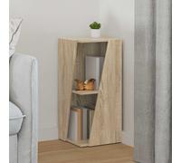 VidaXL Side Shelf 33 X 32 X 70.5 Cm Engineered Wood Sonoma Oak