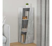 vidaXL Side Shelf Concrete Grey 33 x 32 x 100.5 cm Engineered Wood
