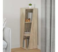 vidaXL Side Shelf Sonoma Oak 33 x 32 x 100.5 cm Engineered Wood