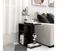 vidaXL Side Table Black 50x30x50 cm Engineered Wood